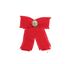 Gucci Grosgrain Crystal Bow Brooch, back view
